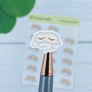 Sleeping mask - planner stickers