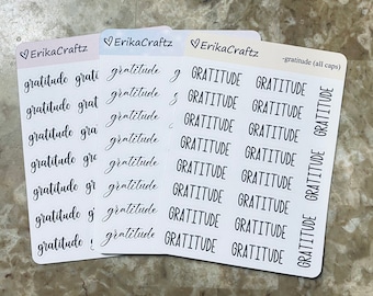 YOUR TEXT - script stickers - perfect for any planner - white or clear matte sticker paper - 3 fonts