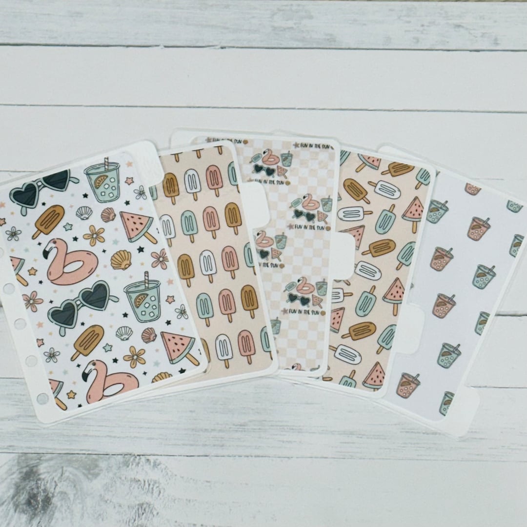 Fun in the Sun White Planner Dividers - Etsy