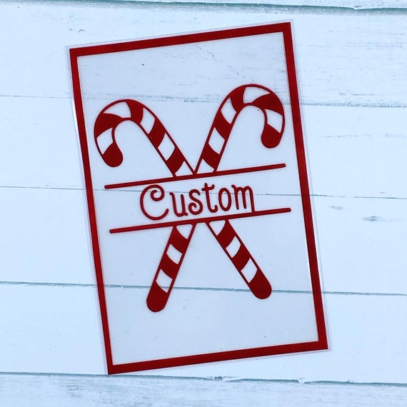 Custom Candy Cane Choose Your Word/name Etsy