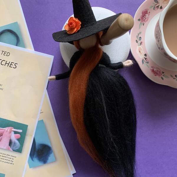 Needle Felted Witch Etsy
