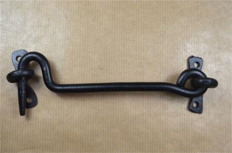 Antique Style Hand Made Wrought Iron 6 Inch Hook and Eye Latch Etsy