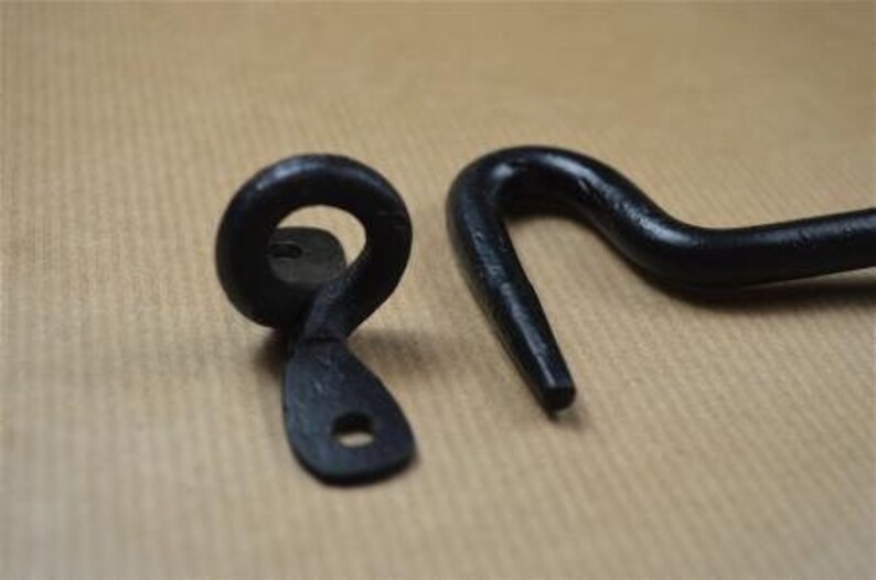 Antique Style Hand Made Wrought Iron 6 Inch Hook and Eye Latch Etsy