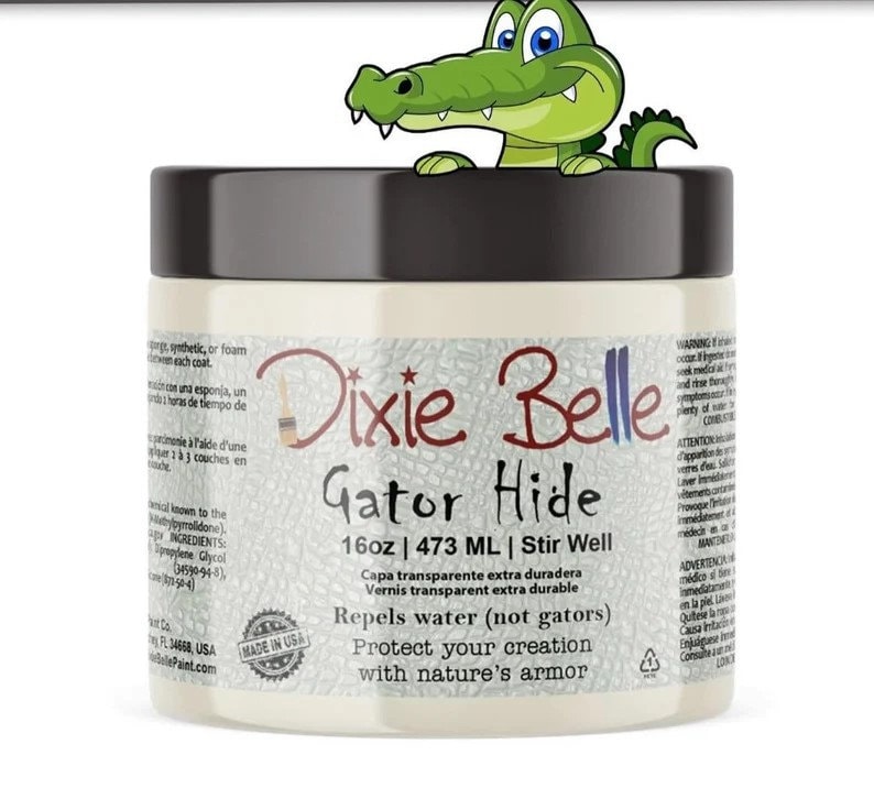 Dixie Belle Gator Hide Chalk Paint Top Coat Etsy