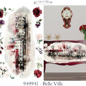 BELLE VILLE  Hokus Pokus transfer - 37"x23" Cuttable