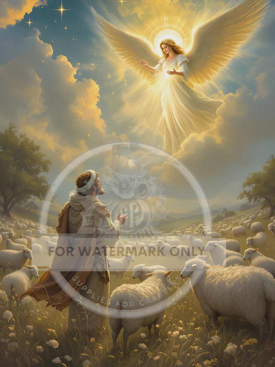 HEAVENLY HERALD ANGELIC | A4 Rice Paper | Decoupage Paper | Decoupage ...