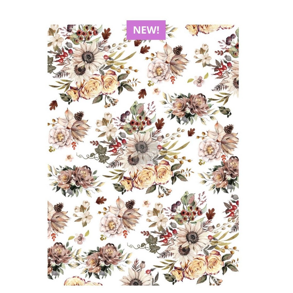 Redesign With Prima Decor Transfers Sunflower 24x35 Wall