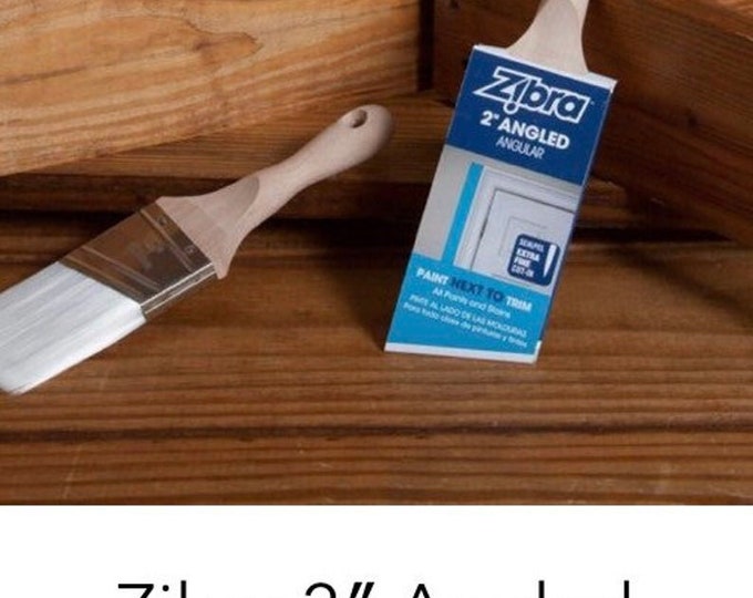 Zibra Brush 2 Angled Trim Brush Stubby Handle Etsy