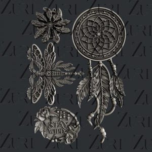 DRAGONFLY DREAMCATCHER | Zuri Molds | Resin | Silicone | Food Safe | Scrap Booking | DIY Crafts | Bohemian | Tribal