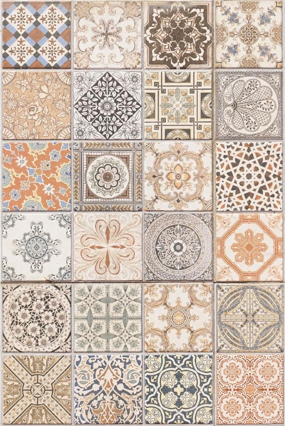 MOORISH TILES | Decoupage Rice Paper | Belles and Whistles | Dixie ...