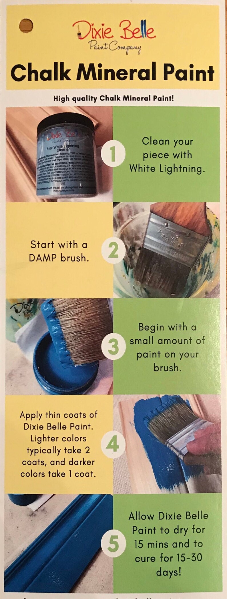 Dixie Belle Chalk Mineral Paint LOW SHIPPING 69 Beautiful Etsy