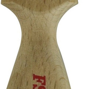May include: A 1-inch, 25.4 mm wide, angled paint brush with a wooden handle. The handle is labeled "Dixie Belle" and "Made in USA".