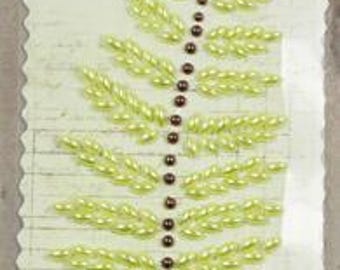 SAY IT In PEARLS | Leaves | Prima Marketing | Embellishment | Scrapbooking