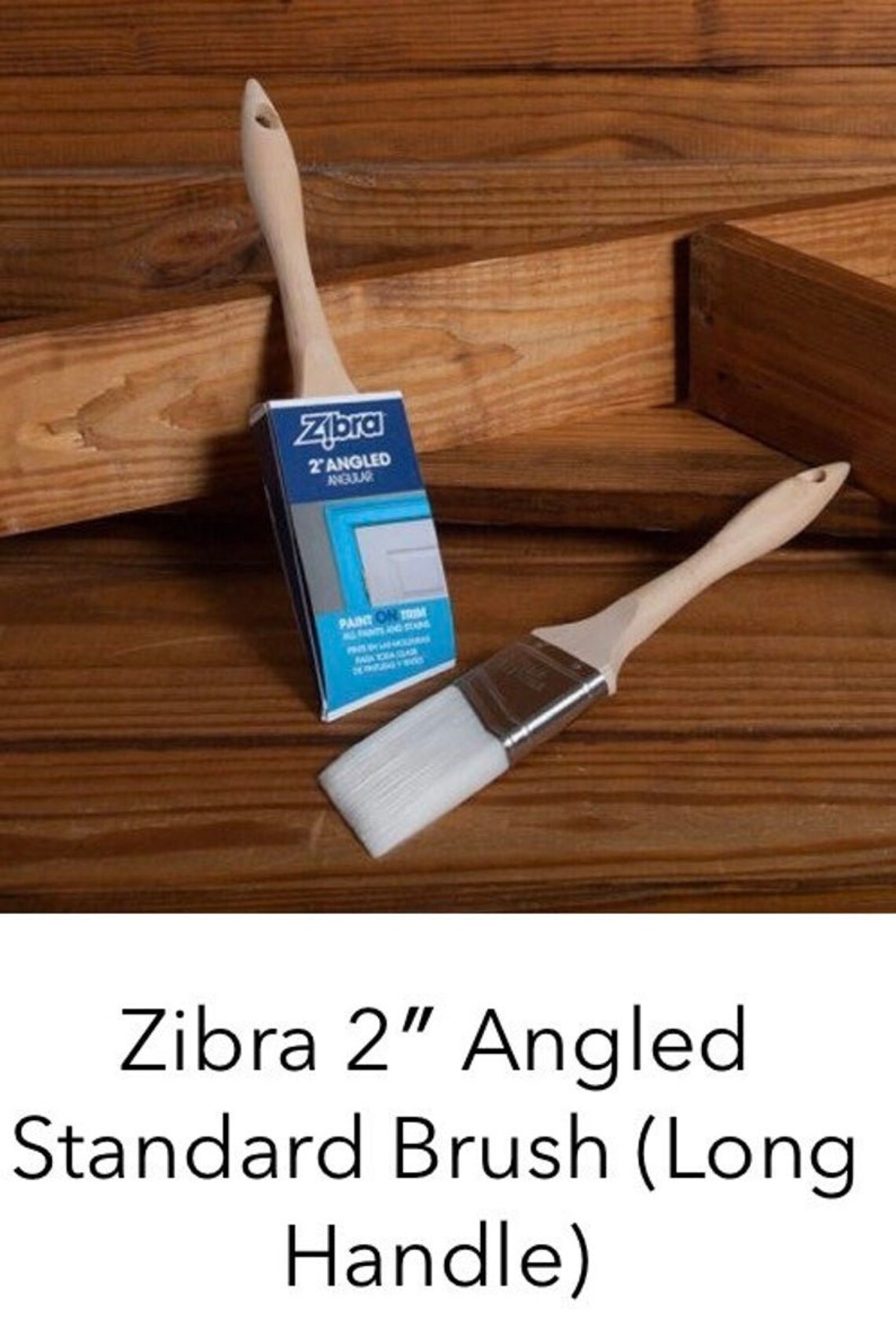 Zibra Brush 2 Angled Trim Brush Long Handle Etsy