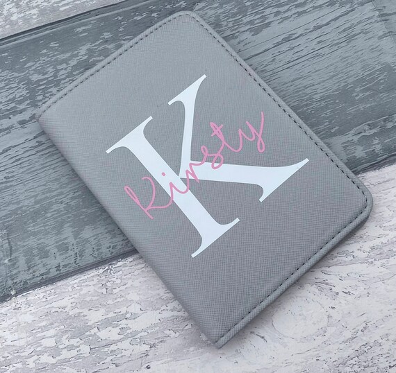 Personalised Passport Cover Grey Passport Cover Initial Etsy UK
