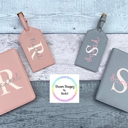 Passport Cover and Luggage Tag Set Personalised Passport Etsy UK