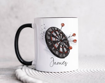 Personalised Darts Mug, Darts Fan Gift, Darts Player, Gift for him, Fathers day gift