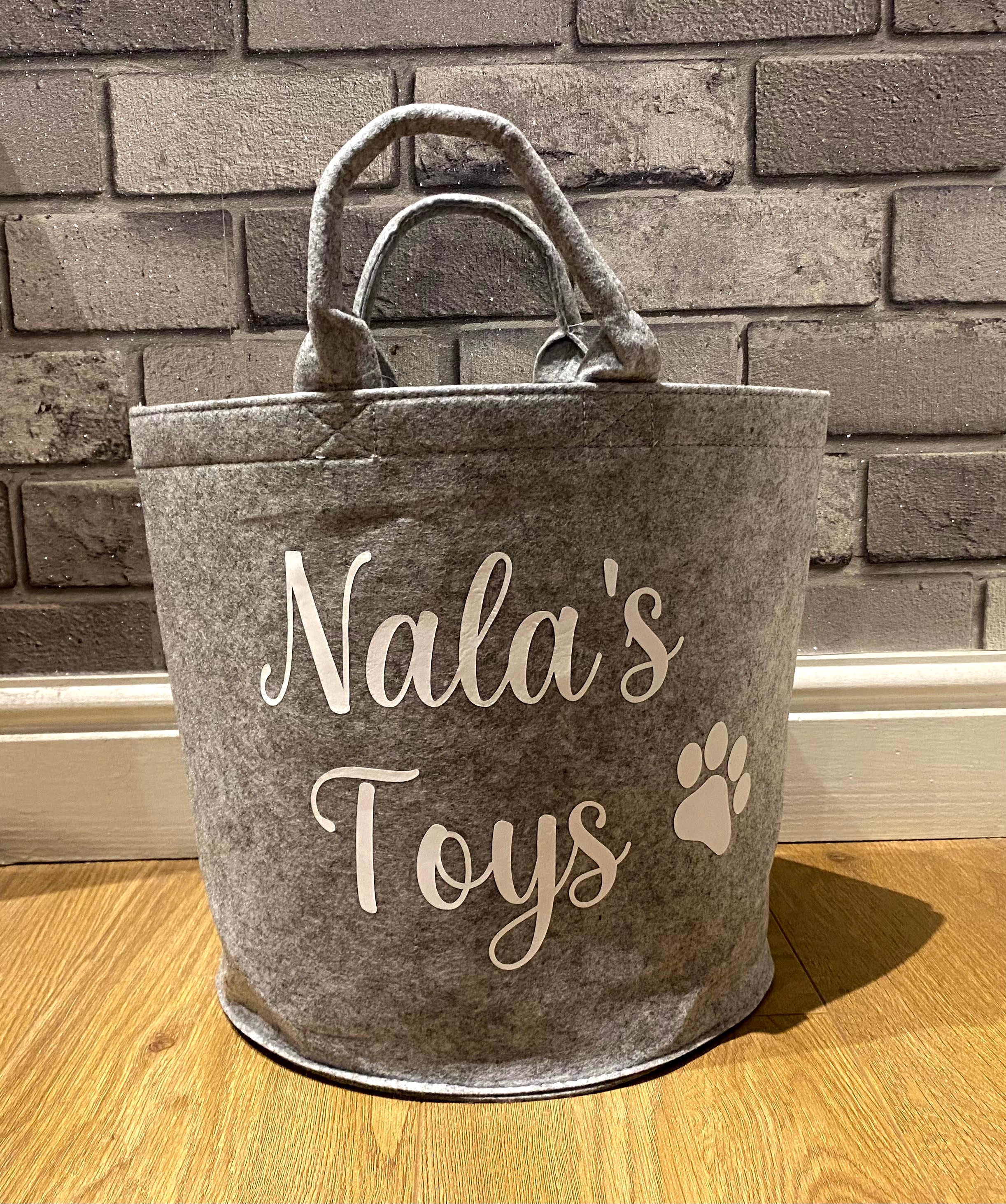 Personalised Dog Toy Basket Dog Toys Pet Storage Toy | Etsy UK