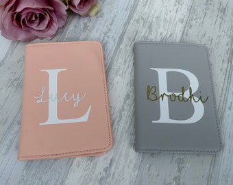 Personalised passport cover, Passport holder, Travel Gift