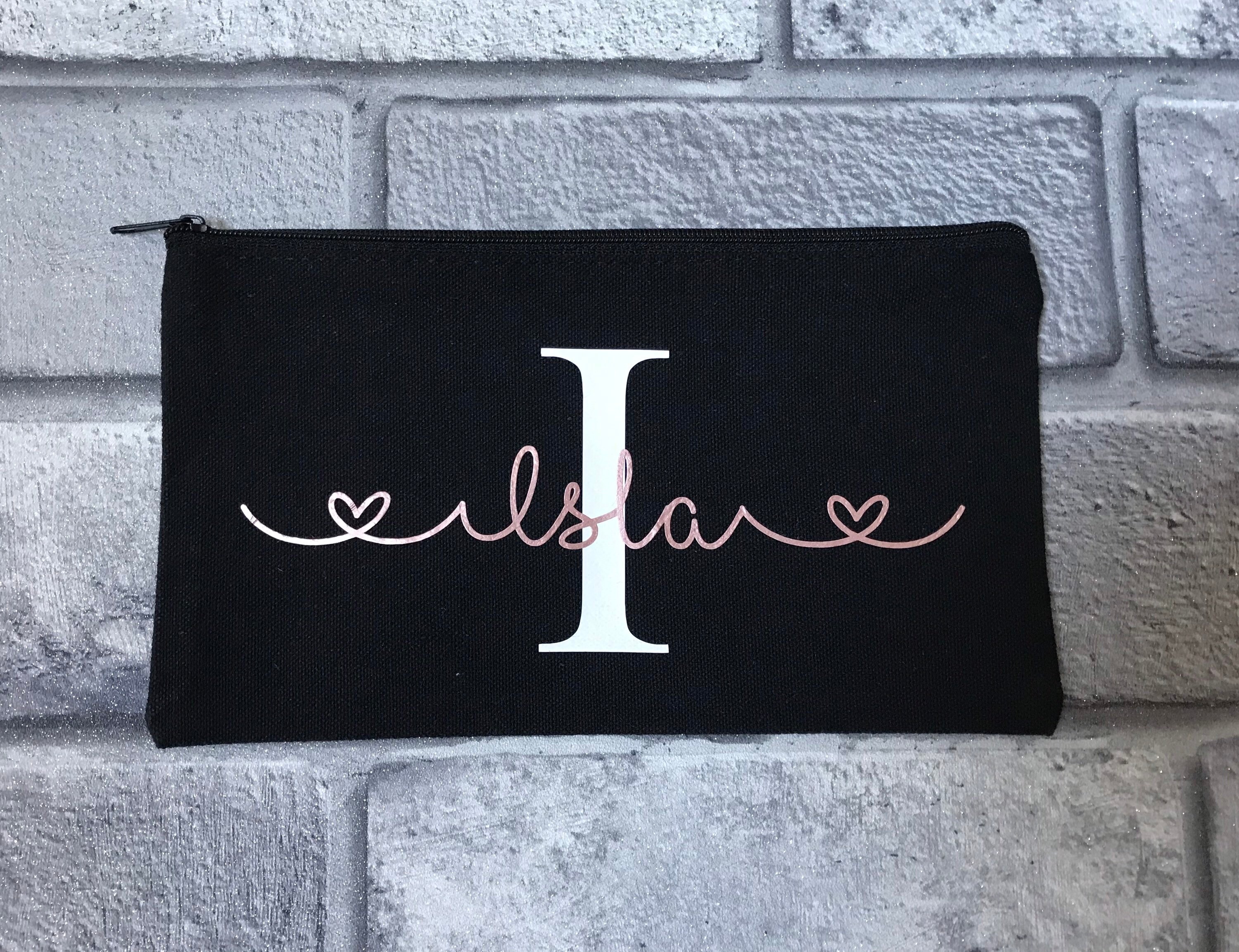 Personalised Pencil Case With Initial and Name Etsy UK