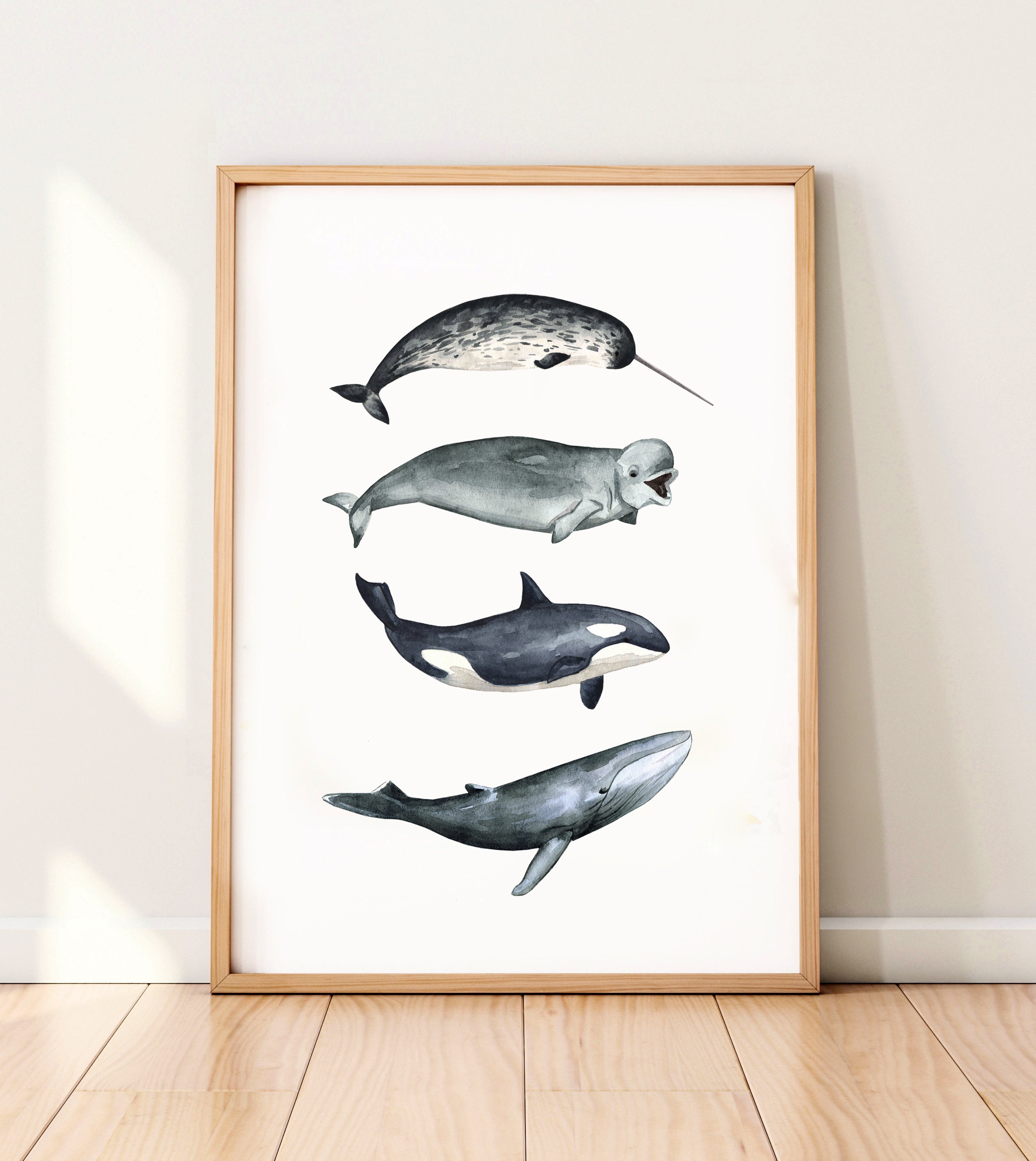 Watercolor Ocean Animal Printable Download Sea Animals Art | Etsy