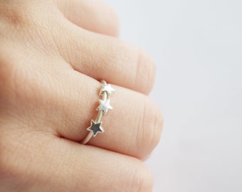 Star adjustable anxiety ring