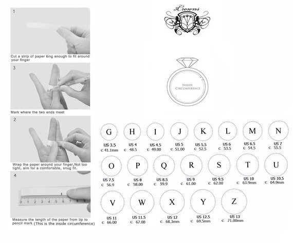 The knot ring size chart deals