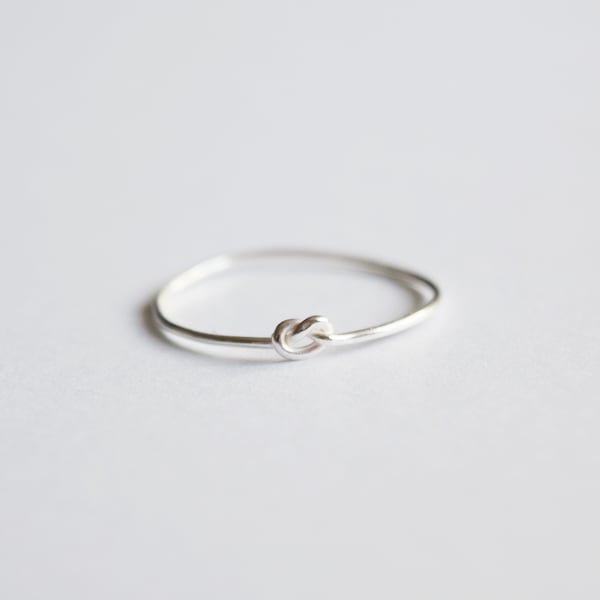 Sterling Silber 925 Knoten Ring