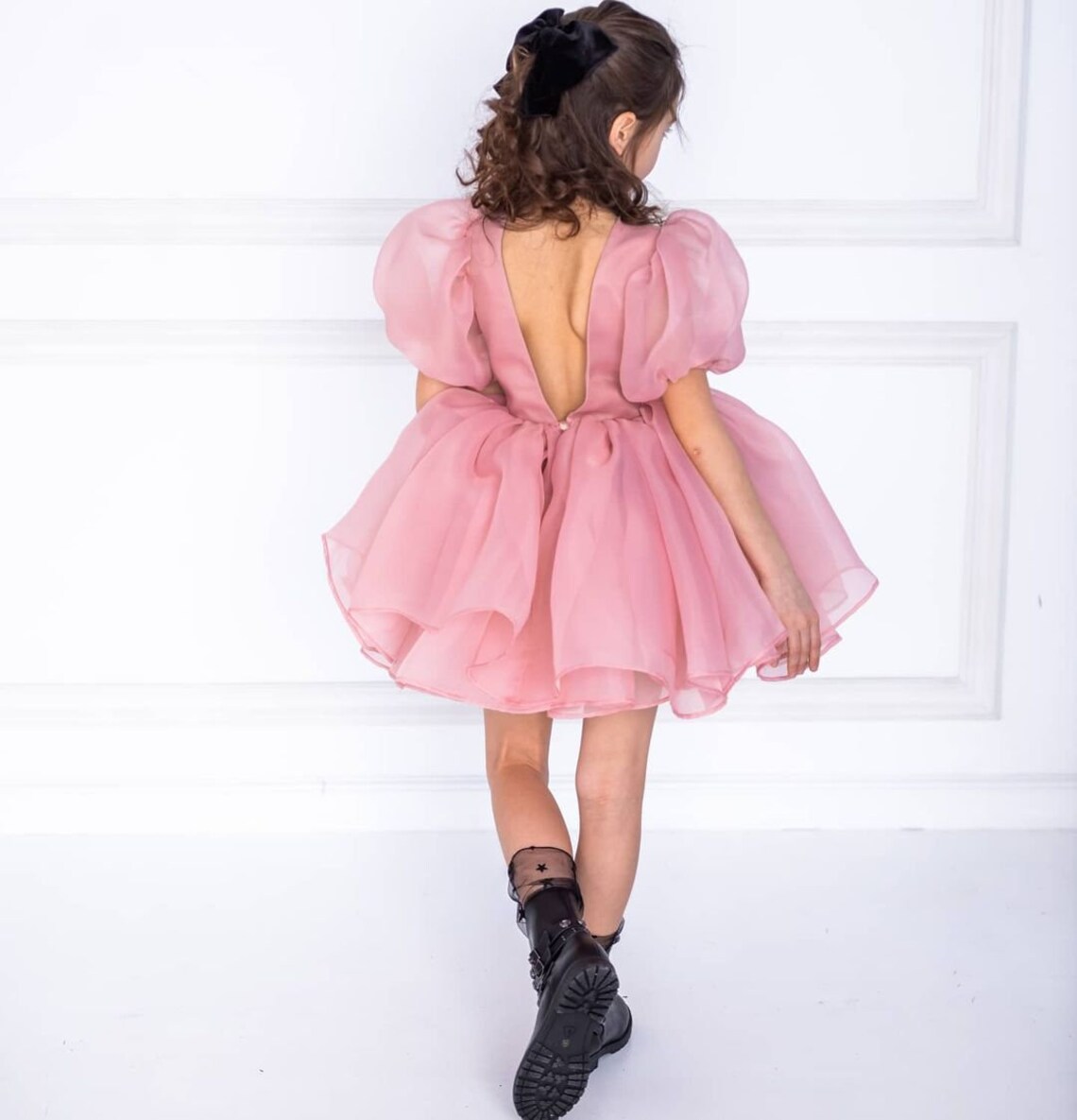 Organza Cute Dress Baby Doll Dress Mini Dress for Girls Etsy Canada