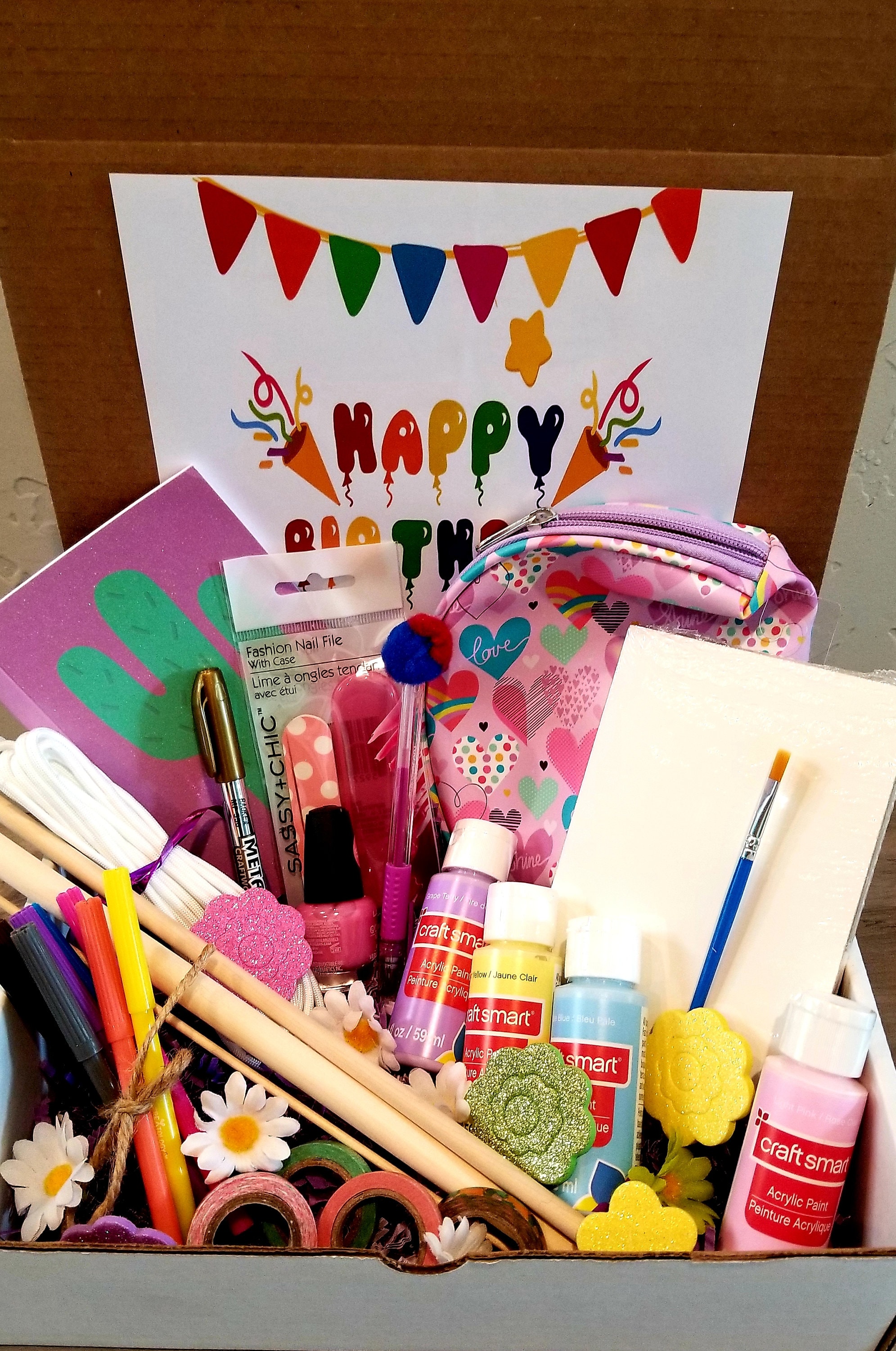 Teenage Girls Gift, Arts and Crafts Gift Box, Get Well Soon, DIY
