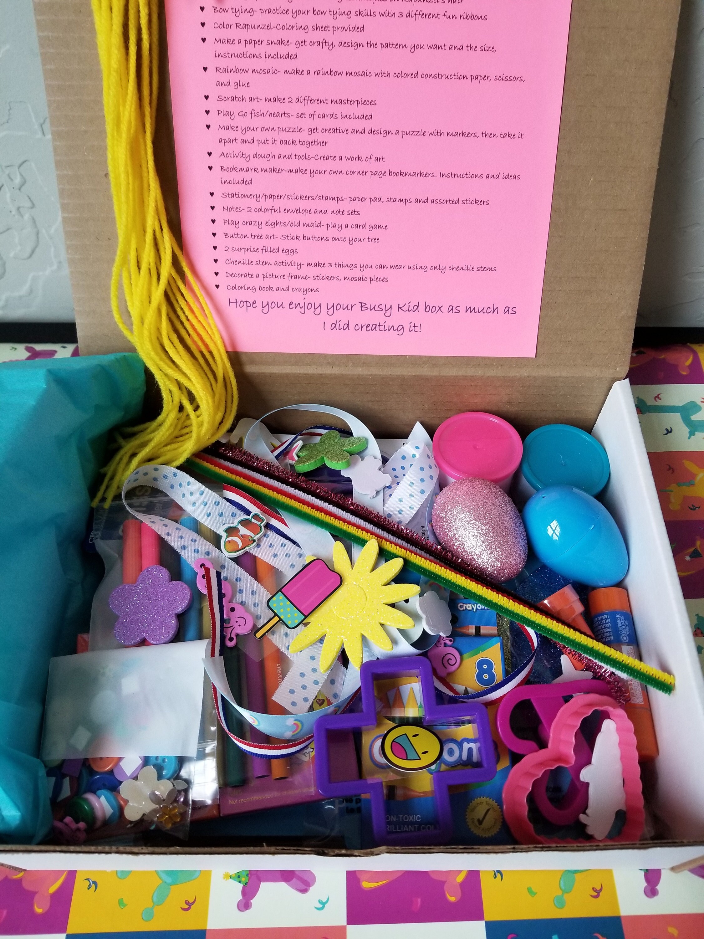 Girls craft and activity kit birthday gift box travel busy Etsy