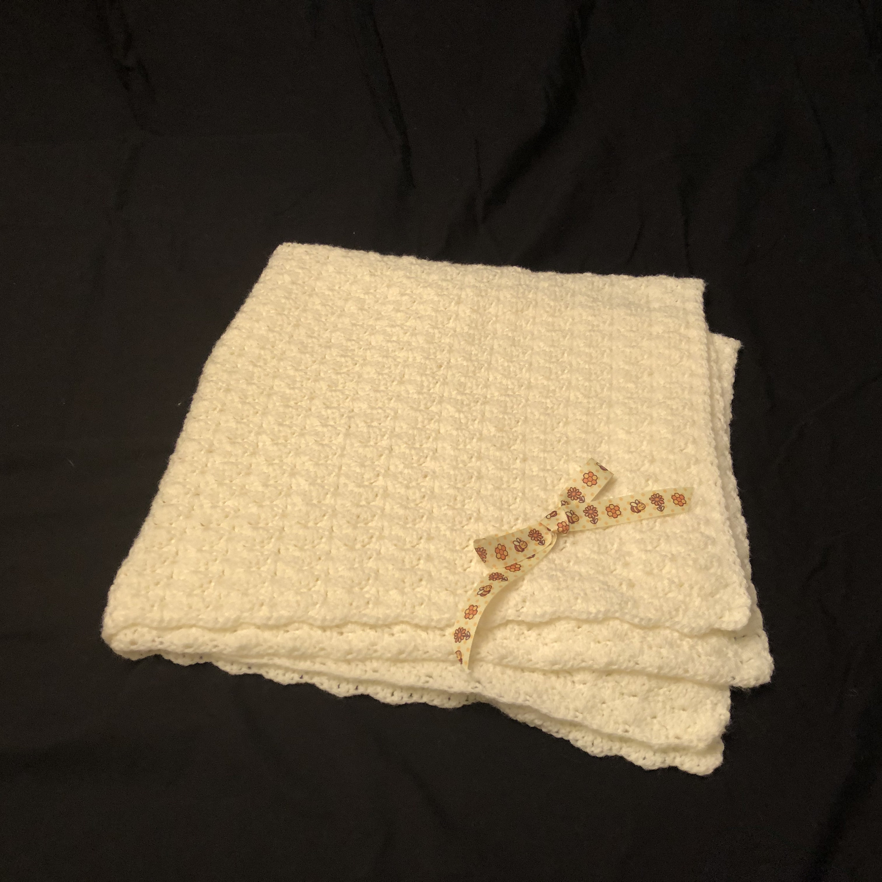 Baby Blanket Soft Lemon Yellow Colored Afghan Hand Crochet Etsy