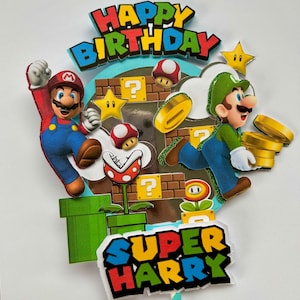 Super Mario bros Cake topper