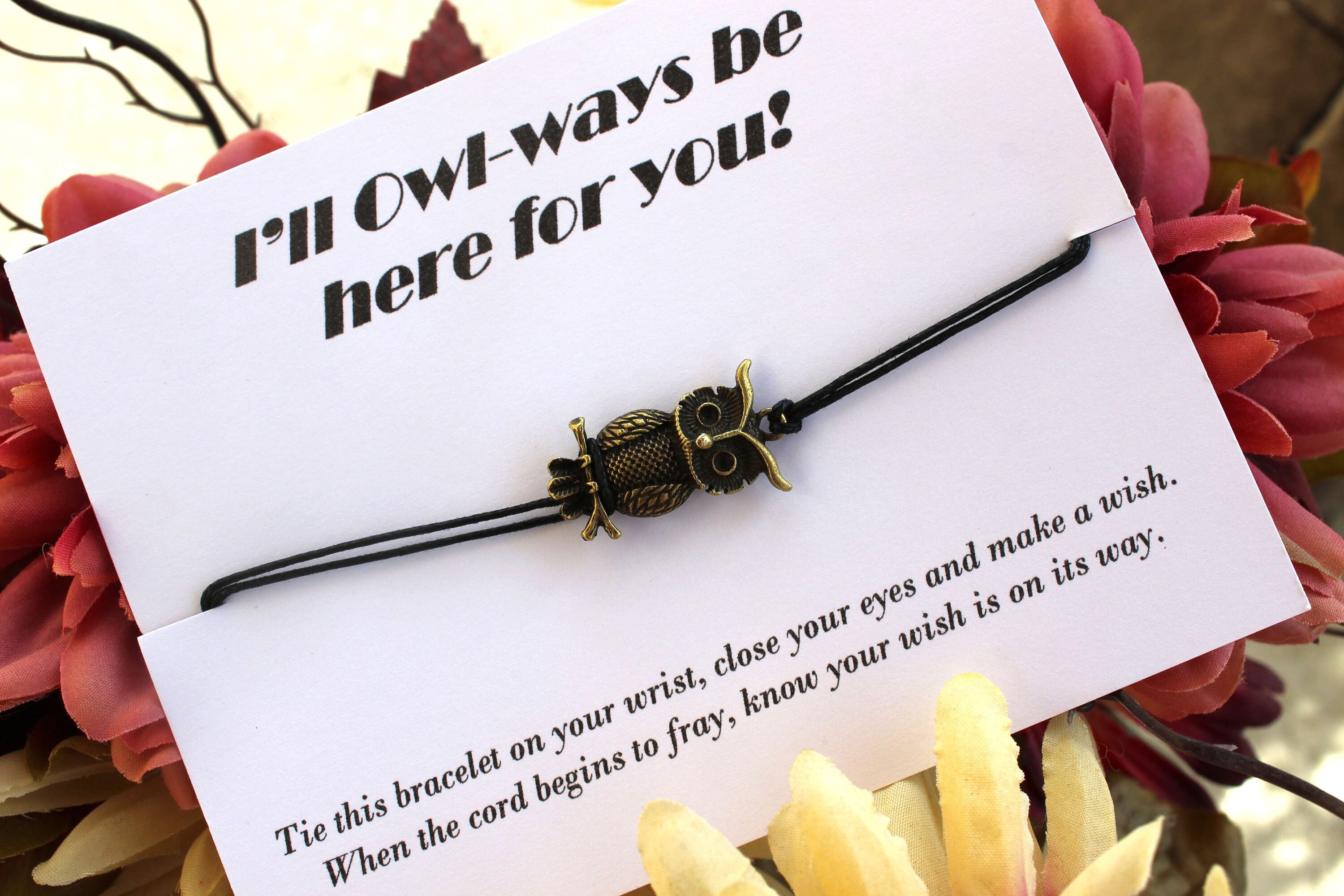 I'll Owl-ways be here for you, Owl humor, owl jewelry, friendship gifts, friendship jewelry, fri