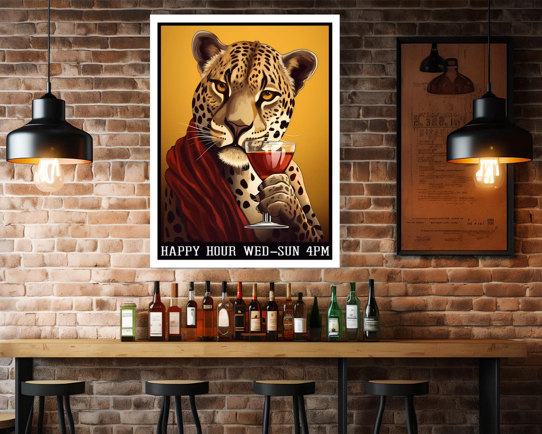 Bar Wall Art Home Bar Poster Home Bar Décor Man Cave Etsy