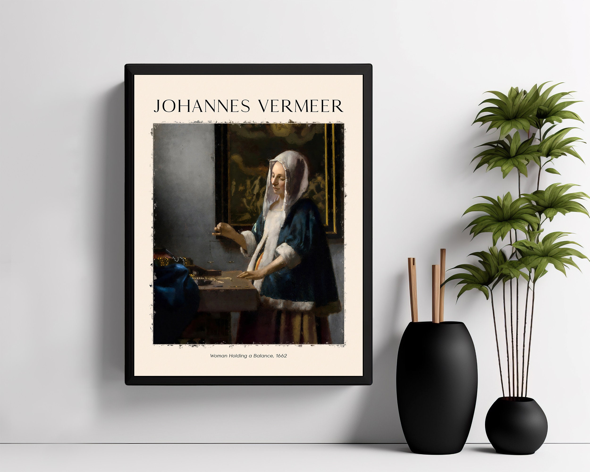 Johannes Vermeer Woman Holding A Balance