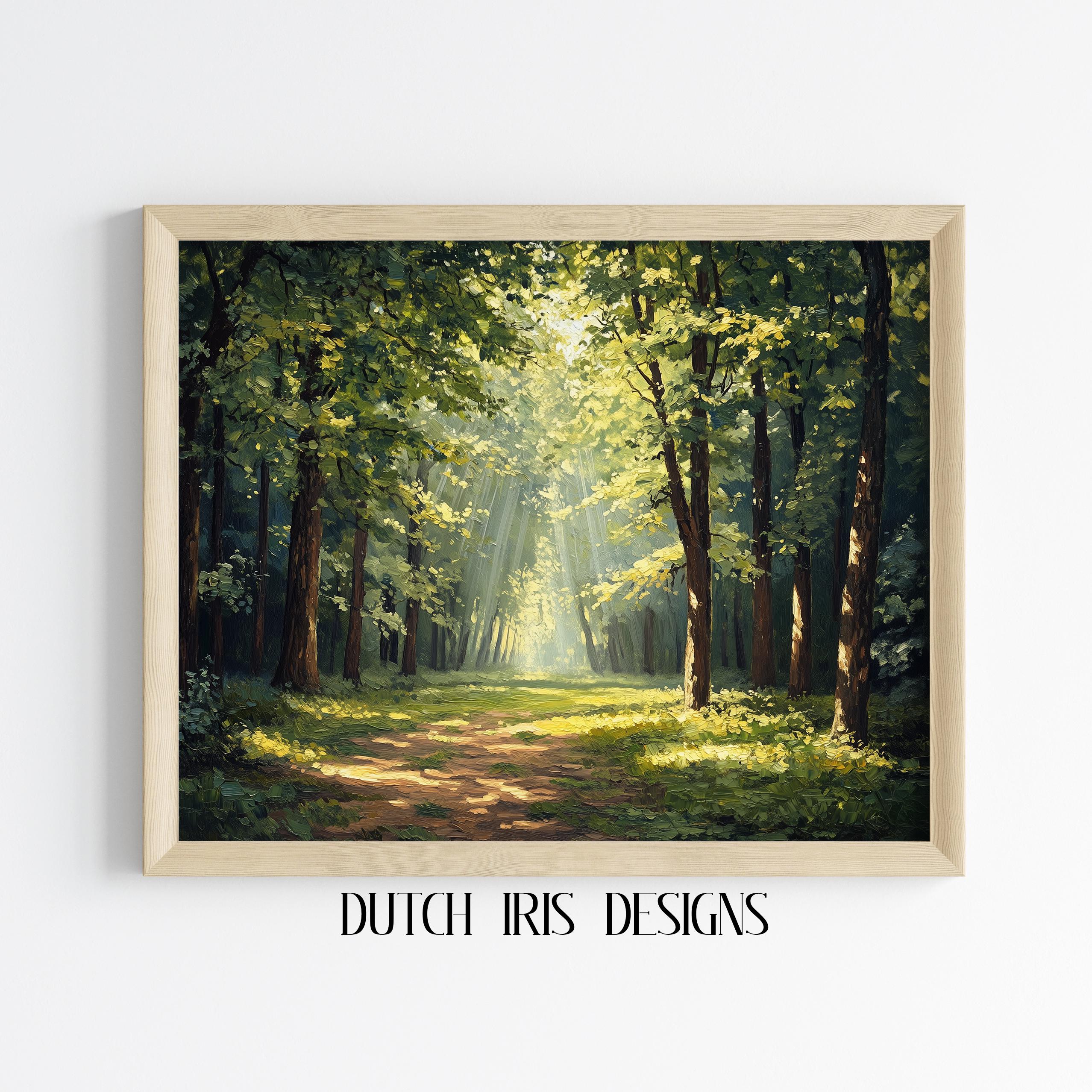 Forest clearing art - Etsy 日本