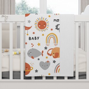 Cute animals Soft Fleece Baby Blanket/ Baby Shower gift