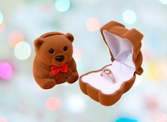teddy bear ring box