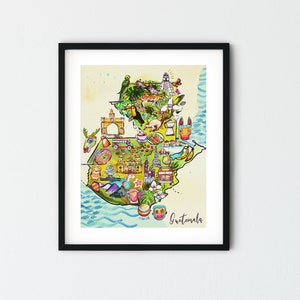 Map of Guatemala by Analuisa Alvarado