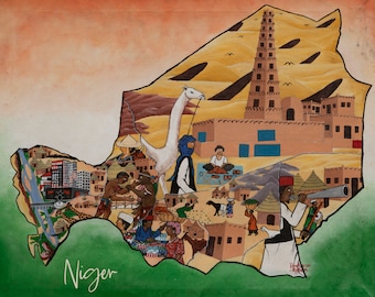 Map of Niger, by Boubacar Djio