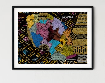 Map of Tanzania by Safina Kimbokota