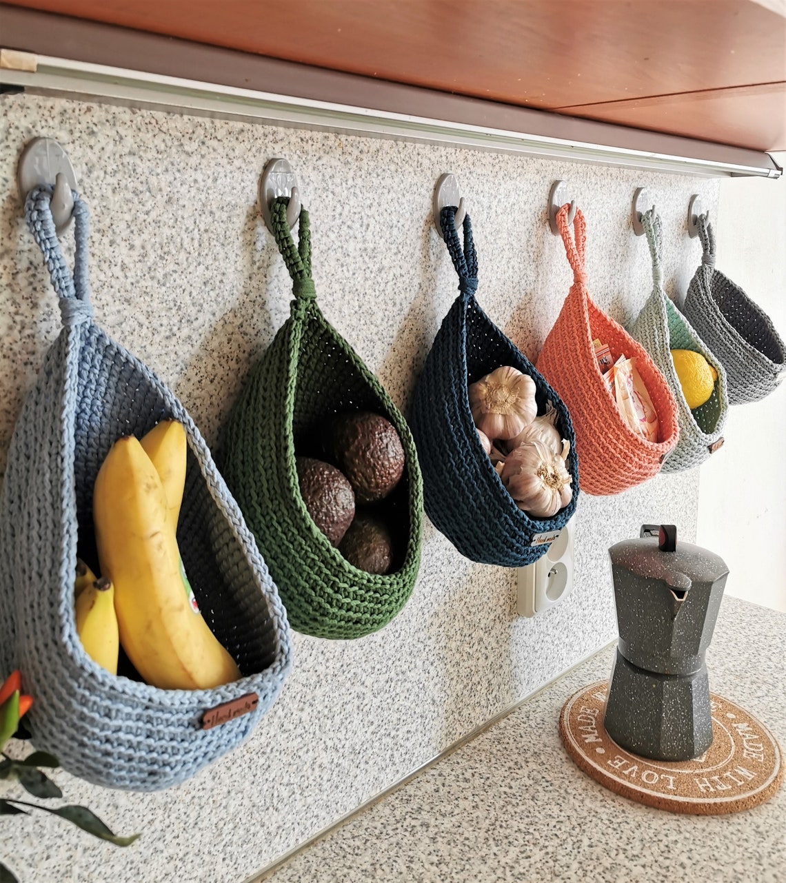 Wall Hanging Basket Vegetable Storage Hanging Basket Hanging Etsy