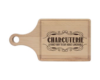 Charcuterie Board Wooden Cutting Board | Engraved Serving Platter