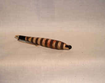 Hand Turned Stylus - Walnut and Flame Boxelder