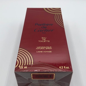 Panthére van Cartier Eau de Toilette 125ml Ligne Voyage Spray Vintage Zeldzaam