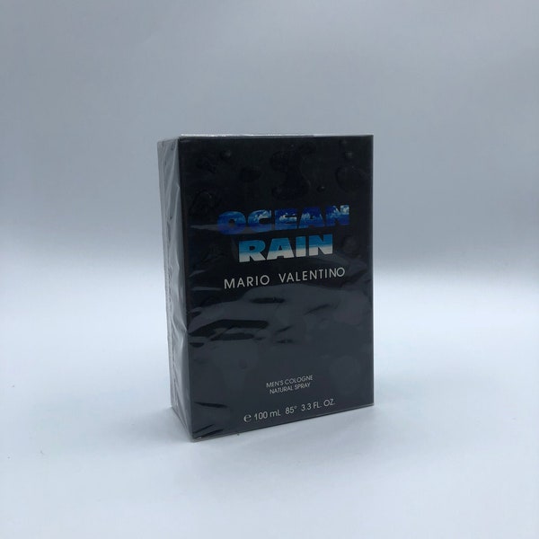 Ocean Rain by Mario Valentino 100ml Men's Cologne Spray Vintage Rare