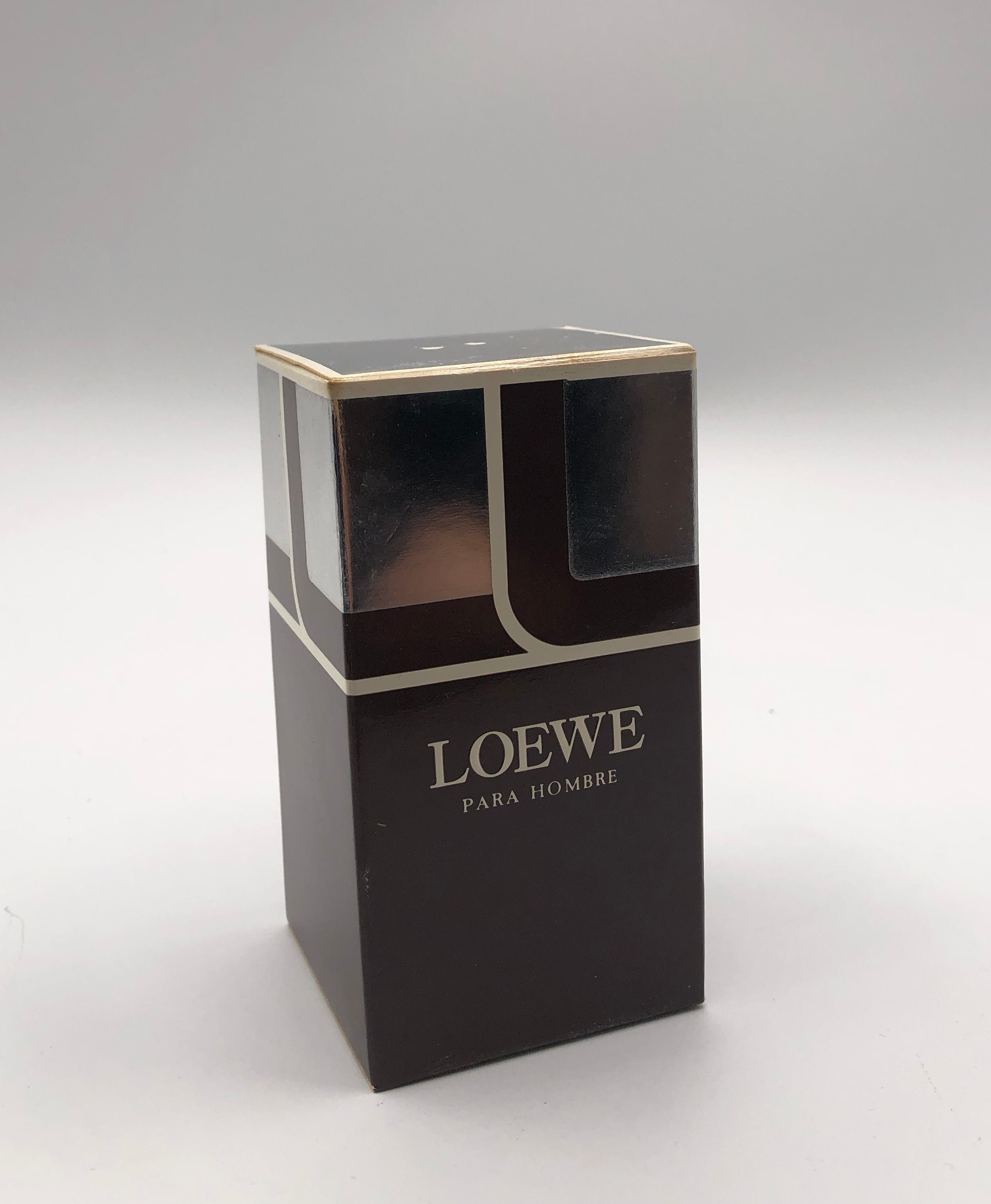 1940s circa- Loewe structured black ribbon box tote handle bag