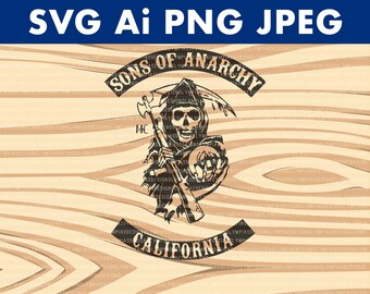 Sons Of Anarchy Svg Etsy