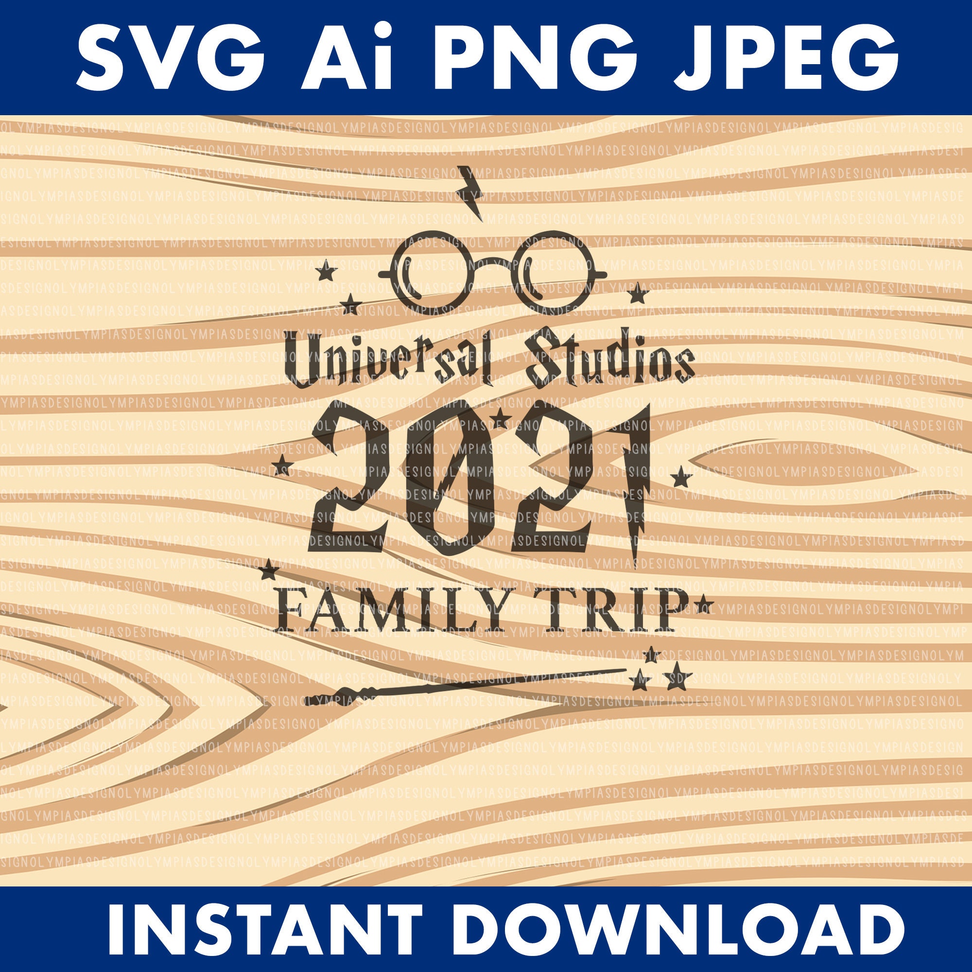 Universal Studios Family Trip SVG, Harry Potter themed matching DIY T…